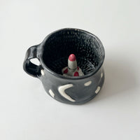 Space ship with Quokka Ceramic Cup with Handle