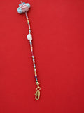Handmade Pastel Beaded Bracelet with Butterfly Bead and Fresh Water Pearl