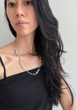 (Rosé) Rose Quartz & Freshwater Pearl Seed Bead Necklace