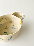 Bowl with Saucer with Mochi Brown Dog Ceramic Bowl