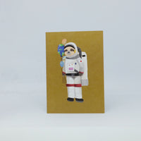 Sloth Astronaut Planet Balloon Postcard
